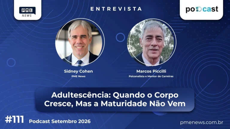 Podcast #111 – Marcos Piccilli – Adultescência: Quando o Corpo Cresce, Mas a Maturidade Não Vem